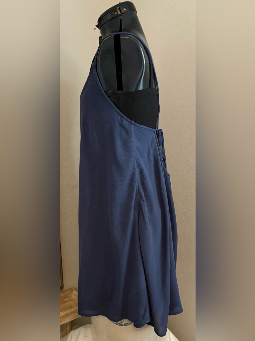 Roxy Windy Fly Away Strappy Blue Women’s Dress Size M Viscose crepe - Picture 6 of 8